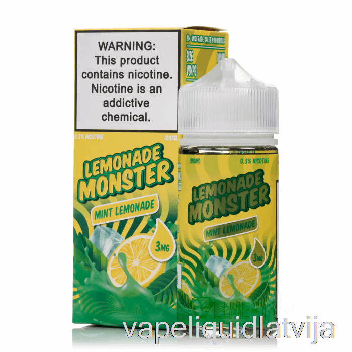 Piparmētra - Limonādes Briesmonis - 100ml 0mg Vape šķidrums